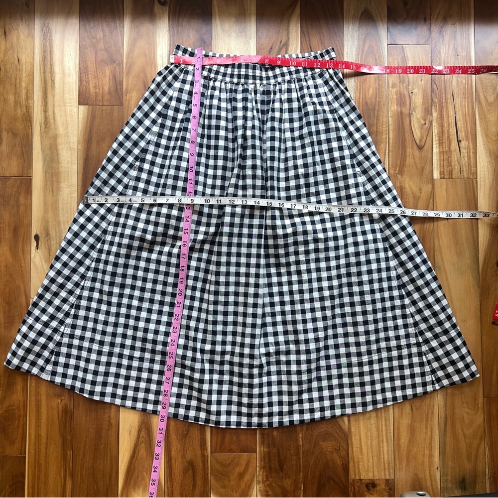 Alex Mill gingham check midi skirt - Picture 3 of 8